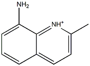 8-Amino-2-methylquinoline-1-cation Struktur