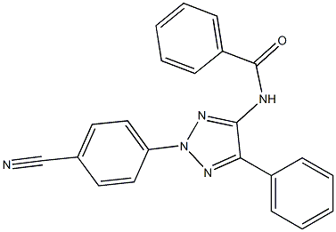 N-[2-(4-Cyanophenyl)-5-phenyl-2H-1,2,3-triazol-4-yl]benzamide Struktur