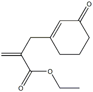 3-(3-Oxo-1-cyclohexenyl)-2-methylenepropanoic acid ethyl ester Struktur