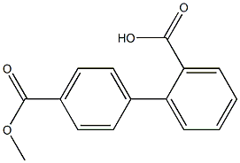 1,1'-Biphenyl-2,4'-dicarboxylic acid 4'-methyl ester Struktur