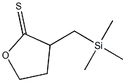 4,5-Dihydro-3-trimethylsilylmethyl-2(3H)-furanthione Struktur