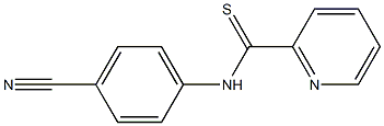 N-[4-Cyanophenyl]pyridine-2-carbothioamide Struktur