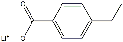 4-Ethylbenzoic acid lithium salt Struktur