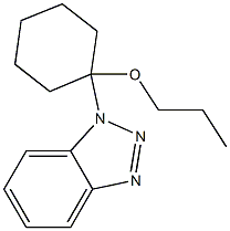 1-(1-Propoxycyclohexyl)-1H-benzotriazole Struktur