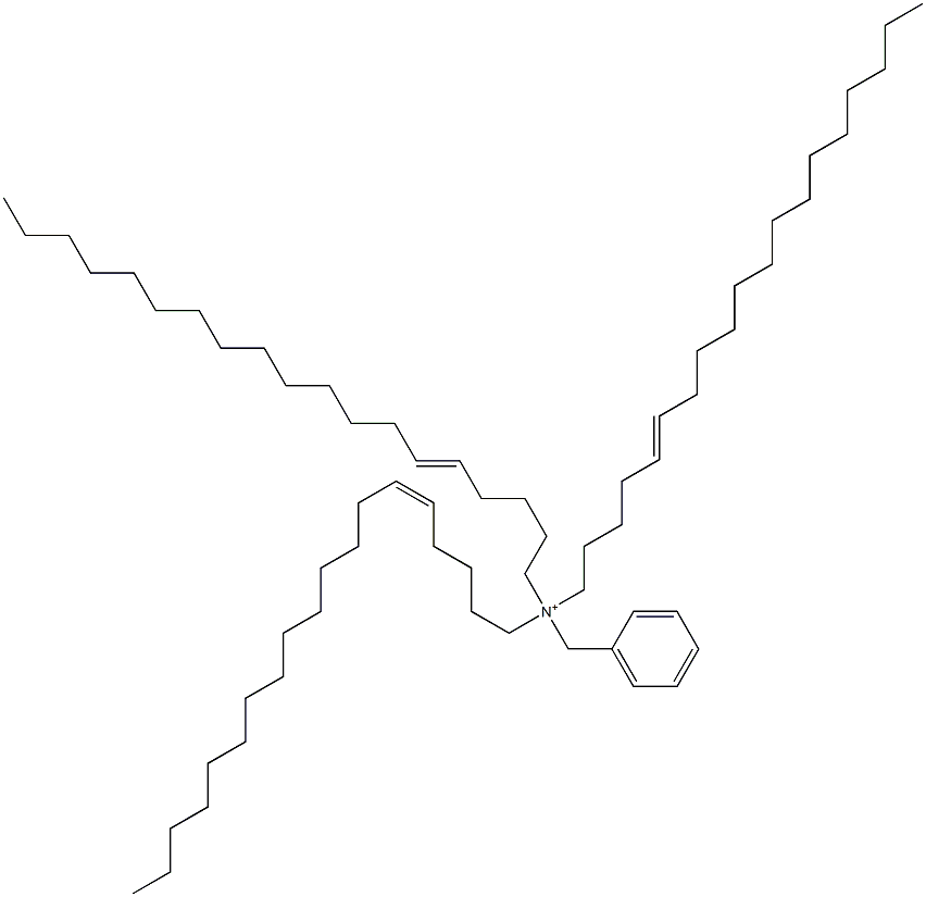 Tri(5-nonadecenyl)benzylaminium Struktur