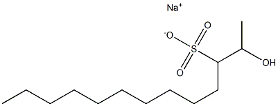 2-Hydroxytridecane-3-sulfonic acid sodium salt Struktur