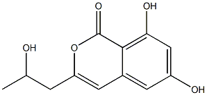 3-(2-Hydroxypropyl)-6,8-dihydroxy-1H-2-benzopyran-1-one Struktur