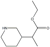 2-(3-Piperidyl)propionic acid ethyl ester Struktur