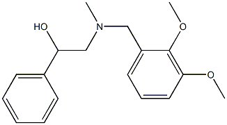 2-[N-(2,3-Dimethoxybenzyl)methylamino]-1-phenylethanol Struktur