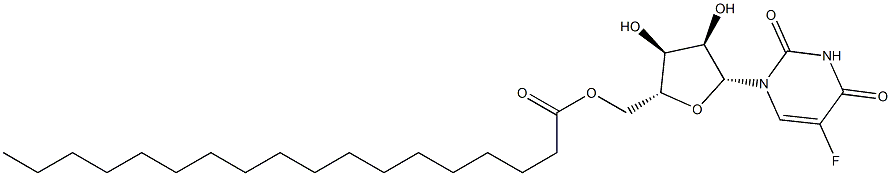 5-Fluoro-5'-O-octadecanoyluridine Struktur