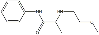 2-(2-Methoxyethylamino)-N-phenylpropionamide Struktur