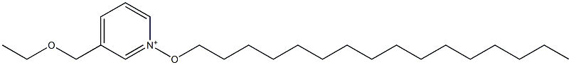 3-(Ethoxymethyl)-1-(hexadecyloxy)pyridinium Struktur