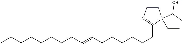 1-Ethyl-2-(7-hexadecenyl)-1-(1-hydroxyethyl)-2-imidazoline-1-ium Struktur