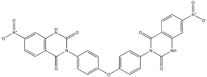 3,3'-[Oxybis(4,1-phenylene)]bis[7-nitroquinazoline-2,4(1H,3H)-dione] Struktur