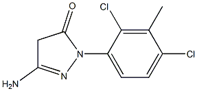 3-Amino-1-(2,4-dichloro-3-methylphenyl)-5(4H)-pyrazolone Struktur