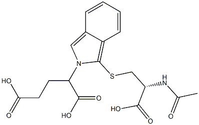 S-[2-(1,3-Dicarboxypropyl)-2H-isoindol-1-yl]-N-acetyl-L-cysteine Struktur