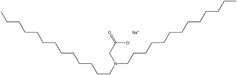 N,N-Ditridecylglycine sodium salt Struktur