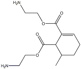 6-Methyl-2-cyclohexene-1,2-dicarboxylic acid bis(2-aminoethyl) ester Struktur