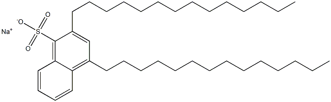 2,4-Ditetradecyl-1-naphthalenesulfonic acid sodium salt Struktur