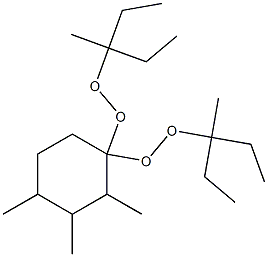 2,3,4-Trimethyl-1,1-bis(1-ethyl-1-methylpropylperoxy)cyclohexane Struktur