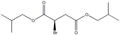 [R,(+)]-Bromosuccinic acid di(2-methylpropyl) ester Struktur