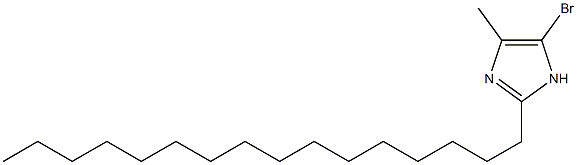 5-Bromo-2-hexadecyl-4-methyl-1H-imidazole Struktur