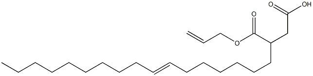 3-(7-Heptadecenyl)succinic acid 1-hydrogen 4-allyl ester Struktur