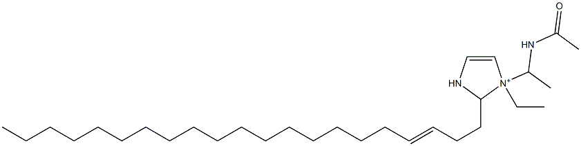 1-[1-(Acetylamino)ethyl]-1-ethyl-2-(3-henicosenyl)-4-imidazoline-1-ium Struktur