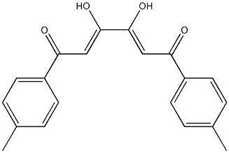 (2Z,4Z)-1,6-Bis(4-methylphenyl)-3,4-dihydroxy-2,4-hexadiene-1,6-dione Struktur