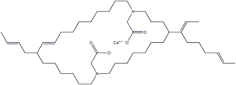 Bis[N,N-di(9-undecenyl)glycine]calcium salt Struktur