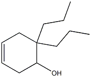 6,6-Dipropyl-3-cyclohexen-1-ol Struktur