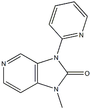 1-Methyl-3-(2-pyridyl)-1H-imidazo[4,5-c]pyridin-2(3H)-one Struktur