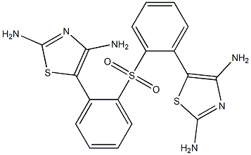 (2,4-Diaminothiazol-5-yl)phenyl sulfone Struktur