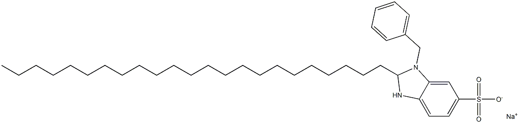 1-Benzyl-2,3-dihydro-2-tricosyl-1H-benzimidazole-6-sulfonic acid sodium salt Struktur