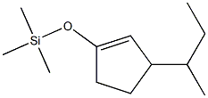 1-(Trimethylsilyloxy)-3-sec-butyl-1-cyclopentene Struktur