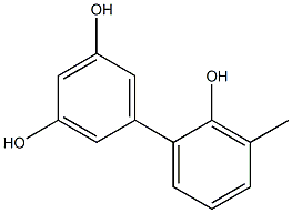 3'-Methyl-1,1'-biphenyl-2',3,5-triol Struktur