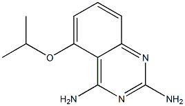 2,4-Diamino-5-isopropyloxy-quinazoline Struktur