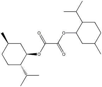 Oxalic acid bis[(1R,2S,5R)-2-isopropyl-5-methylcyclohexyl] ester Struktur