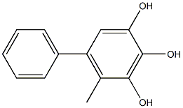 4-Methyl-5-phenyl-1,2,3-benzenetriol Struktur