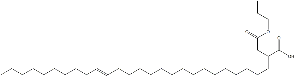 2-(16-Hexacosenyl)succinic acid 1-hydrogen 4-propyl ester Struktur