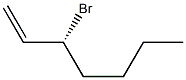 [R,(-)]-3-Bromo-1-heptene Struktur