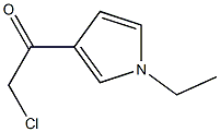 3-(Chloroacetyl)-1-ethyl-1H-pyrrole Struktur