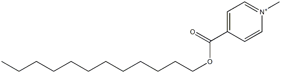 1-Methyl-4-[(dodecyloxy)carbonyl]pyridinium Struktur