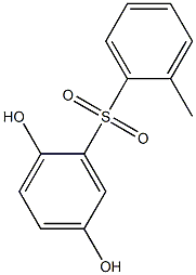 2,5-Dihydroxy-2'-methyl[sulfonylbisbenzene] Struktur