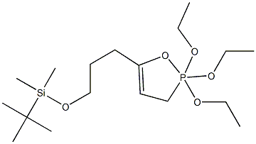 2,3-Dihydro-2,2,2-triethoxy-5-[3-(tert-butyldimethylsilyloxy)propyl]-2H,2H-1,2-oxaphosphole Struktur