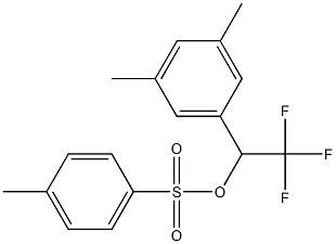 4-Methylbenzenesulfonic acid 2,2,2-trifluoro-1-(3,5-dimethylphenyl)ethyl ester Struktur