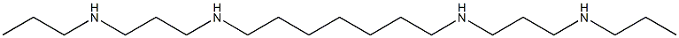 N,N''-(1,7-Heptanediyl)bis[N'-propylpropane-1,3-diamine] Struktur