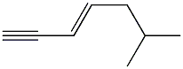 (3E)-6-Methyl-3-hepten-1-yne Struktur