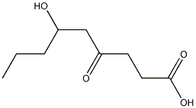 6-Hydroxy-4-oxononanoic acid Struktur