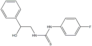 1-(2-Hydroxy-2-phenylethyl)-3-(4-fluorophenyl)thiourea Struktur